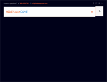 Tablet Screenshot of hideawaycove.com
